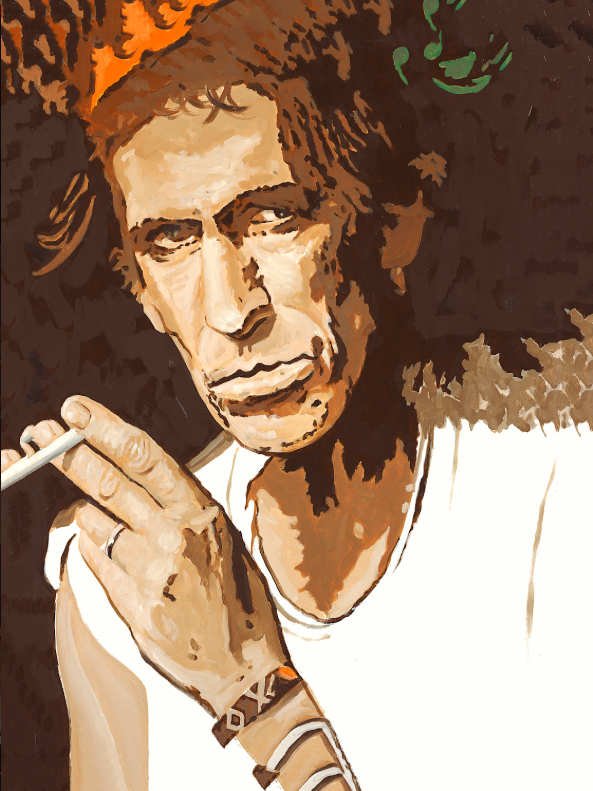 Ruby Mazur Keith Richards Portrait